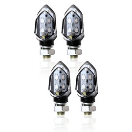 4X Universal LED Micro Blinker Indicators Light Mini Motorbike Turn Signal Light