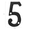 3 Inch Cast Iron House Numbers and Letters, Vintage Cast