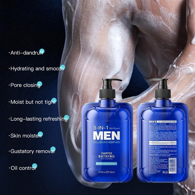 Men's 3 in 1 Cleansing Body Wash
