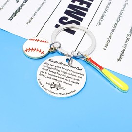 Sjcmbxxs Baseball Keychain gift Party Favors Cool Gifts with accessories baseball mini backpack key chain for Coach team Players and Baseball enthusiast Team Gift baseball charms