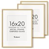 16x20 Aluminum Picture Frame Gold, 16"x20" Frame for Wall with
