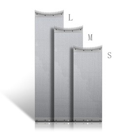 Hair coloring board for professional hair salon Barber hairdresser design styling tools accessories Balayage plate (Matte Silver, Size M)