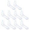 FarBoat 10pcs Adjustable Acrylic Corner Braces Clear Plastic Wall Mount