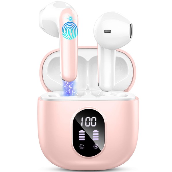 Wireless Earbuds, Bluetooth 5.3 Headphones 2024 Wireless Headphones in Ear