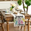 Easter Table Runner He is Risen Kitchen Dining Table Centerpiece