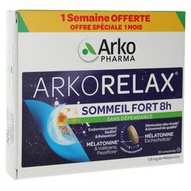 Arkopharma Arkorelax Strong Sleep 8H 30 Tablets Special Offer