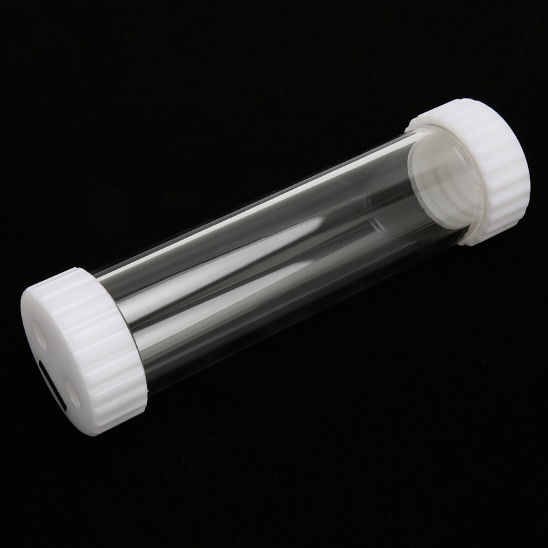 Water Cooling Transparent Cylindrical Tank 60mm Outside Diameter Rapid Cooling