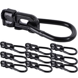 ANLULOAD L-Track Double Stud Tie Down Fitting with Pear Link，(10 Pack) 5,000 Pounds Break Strength,Use with L Track Rails.