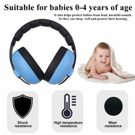 Professional Kids Ear Defenders For Age 1-6Y Child Noise Cancelling Headphones Adjustable Ear Protection Baby Safety Earmuffs Ear Protectors Girls Boys Airplane Sleeping Sound Blocking Earmuffs