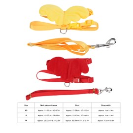 Duck Harness and Adjustable Chicken Walking Harness Breathable Pet Vest for Duck Chicken Hen Training Walking[Red XS] Basic Leashes