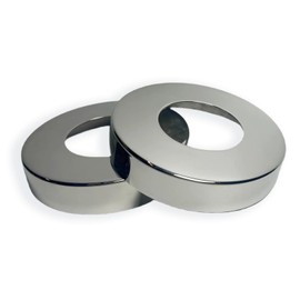 YUEERIO Thickened 316 Stainless Steel Pool Ladder Escutcheon Plates of 2 for 1.9 Inch Inground Pool and Spa Step Handrail Tubing