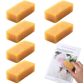 Marspark 6 Pcs Comic Book Dry Cleaning Natural Rubber Book Cover Eraser Tool Dirt Eraser Small Soot Sponge