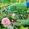 HANDLANDY Ladies Leather Gardening Gloves, Thorn Proof Long Gauntlet, Elbow