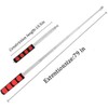 Auto-plaza 4PCS X 6.5 Feet (2 Meters) Red Telescopic Handheld