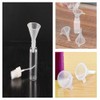CAASFOOY Clear Mini Funnels 40 Pieces in 4 Sizes Polypropylene
