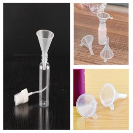 CAASFOOY Clear Mini Funnels 40 Pieces in 4 Sizes Polypropylene (PP) Clear