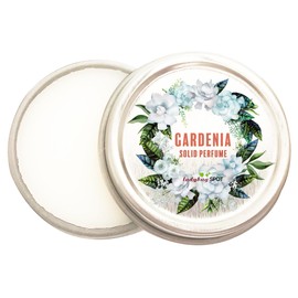 Floral Solid Perfume | All Natural, Phthalate-Free Fragrance | Long-Lasting, Highly Scented, Layerable Balm | Portable 1 oz Tin | Travel-Friendly (Gardenia)