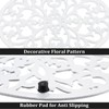 2 Pack Cast Iron Trivets, Decorative Oval Trivet 9.6"x7.3", Heat