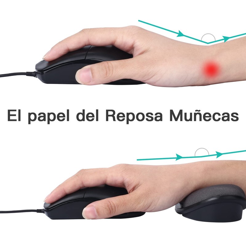 Reposa Muñecas, Reposa Muñecas Mouse y Teclado, Almohadilla de Apoyo