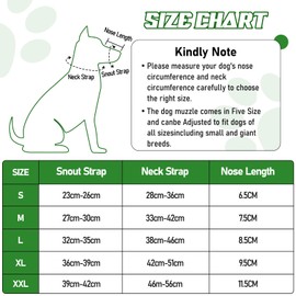 Dog Muzzle for Dogs, Soft Mesh Muzzle Adjustable Fit for Puppy Small Medium Large Dogs, Mouth Cover Anti- Biting Anti-Chewing, Breathable(S, Black)