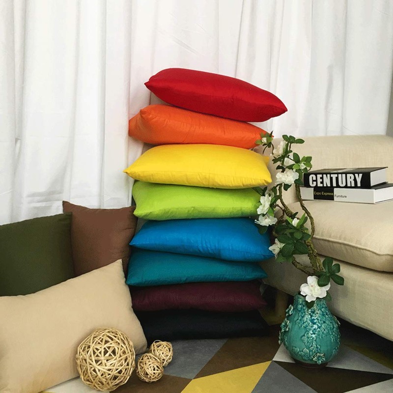 4 Pack Pillow cover,Cotton Comfortable Solid Decorative Throw Pillow Case