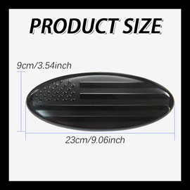 Front Grille Tailgate Car Emblem, 9 Inch American Flag Overlay Emblem, Rear Tailgate American Flag Emblem Badge, Car Exterior Accessories Overlay Tailgate Metal Emblem Suitable for Ford F150 F250