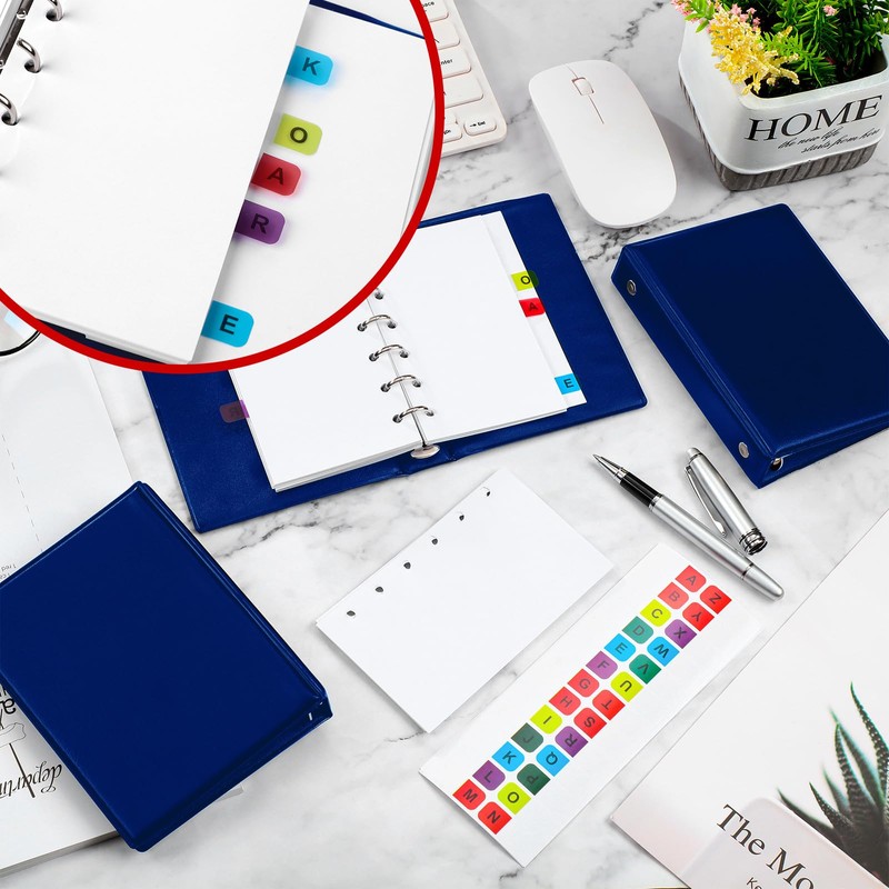 Ireer 3 Set Mini 6 Ring Binder 3 x 5