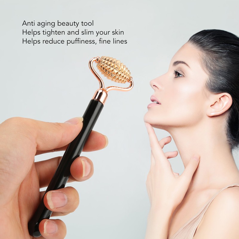 Face Roller Tighten Skin Reduce Puffiness Fine Lines Silent Alloy