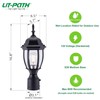 LIT-PaTH Dusk to Dawn Outdoor Post Lighting Fixture Pole Lantern,