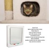 Cat Flap Door Controllable Access Reduce Noise Windproof Universal Interior