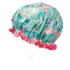 Wrapables® Stylish Double Layer Waterproof Shower Caps (Set of 4),