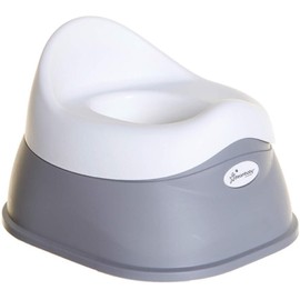 Dreambaby EZY-Potty Toilet Trainer Seat - with Splash Guard & Removable Bowl - Grey - Model F695