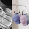 Hat Hanger,8 Pack Hat Storage for Baseball Caps,Scarf Hangers, Metal