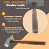Blacksmith Hammer 4lb Heavy-Duty Forged Steel Cross Peen Hammer for