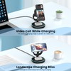 3 in 1 Wireless Charging Station for Multiple Devices Black