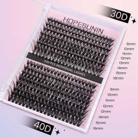 Pestañas Postizas Kit Completo, Mezcla 30D 40D Con Unión Y Sellado De De Sujeción Fuerte,De Extensión De, Kit De Racimos De Pestañas Todo En 1 Con 320 Pestañas Individuales