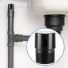 Nkiy Quen 4 Pcs 1-1/2 Inch NPT ABS in Line