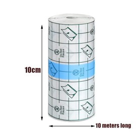 Waterproof Transparent Bandage 10 cm x 10 m, Plaster Waterproof, Second Skin Tattoo, Waterproof Bandage, Waterproof Plaster, Film Bandage Transparent Plaster, for Sports, After Surgery, Showers