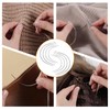 TIESOME 8 PCS 4 Sizes Curved Needles, Sewing Curved Needles