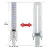 Lidesheng G23 LED Light Bulb 6W Replacement 13W CFL LED