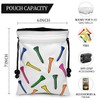 PU Golf Ball Tennis Ball Storage Pouch Ball Bag Golf
