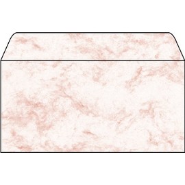 Sigel DL 110 x 220mm Envelopes - Marble Red (50 Pieces)