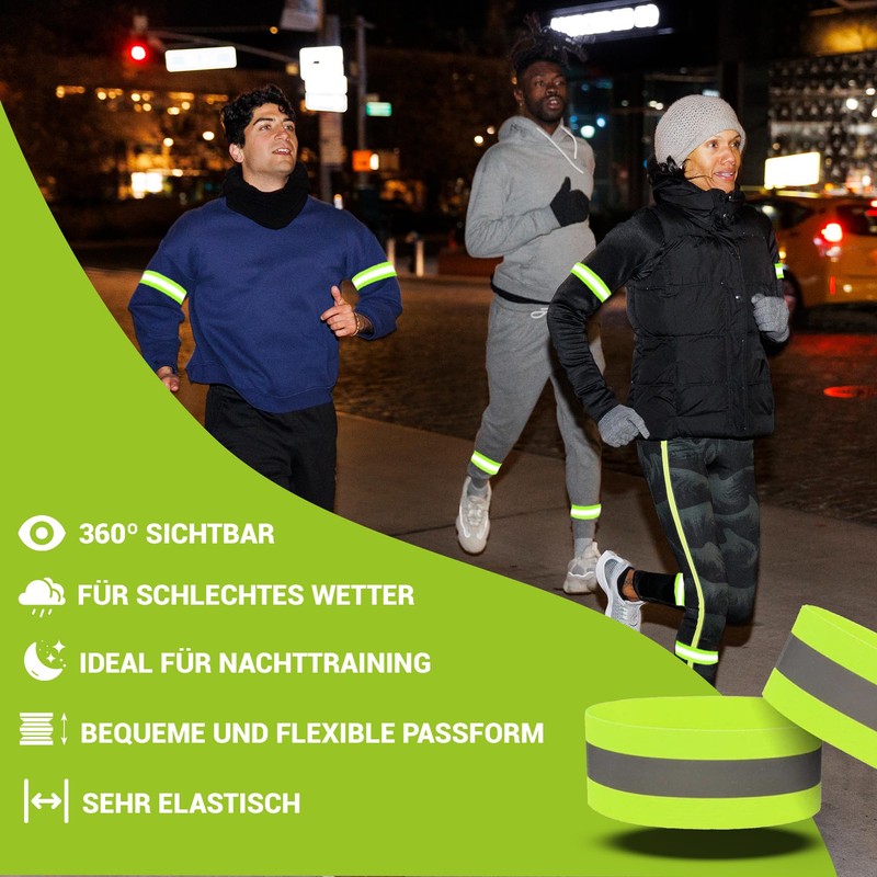 VERY IMPORTANT RUNNER - Reflective Wristbands with Double Reflective Strips