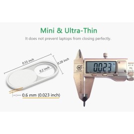 CloudValley Webcam Cover Slide, 0.023 Inch White