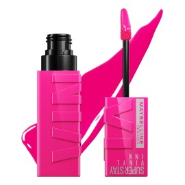 Maybelline Labial Superstay Vinyl Ink 4.2ml, dura 16H, da brillo, sin grumos, sin transferencias