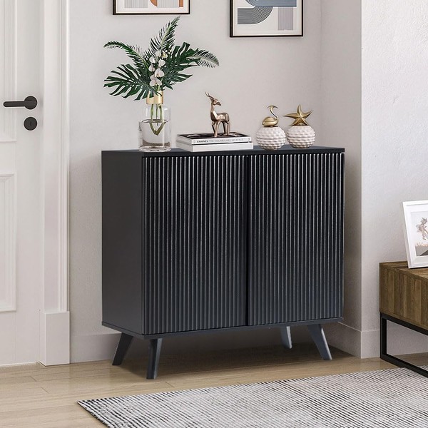 Modern Accent Buffet Cabinet with Adjustable Shelves, 2 Door Accent