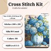 Luca-S Hydrangea Counted Vase Cross Stitch Kit