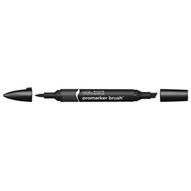 Winsor & Newton 0204030 - Penarello a Doppia Punta, Nero, Singolo, 1 Pezzo