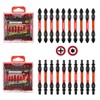Geinxurn Impact Double End Screwdriver Bit Set, 20Pcs 2.56 In.Reversible