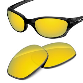 Tintart Performance Replacement Lenses Compatible with Oakley Fives 2.0 Polarized Etched-Golden Yellow